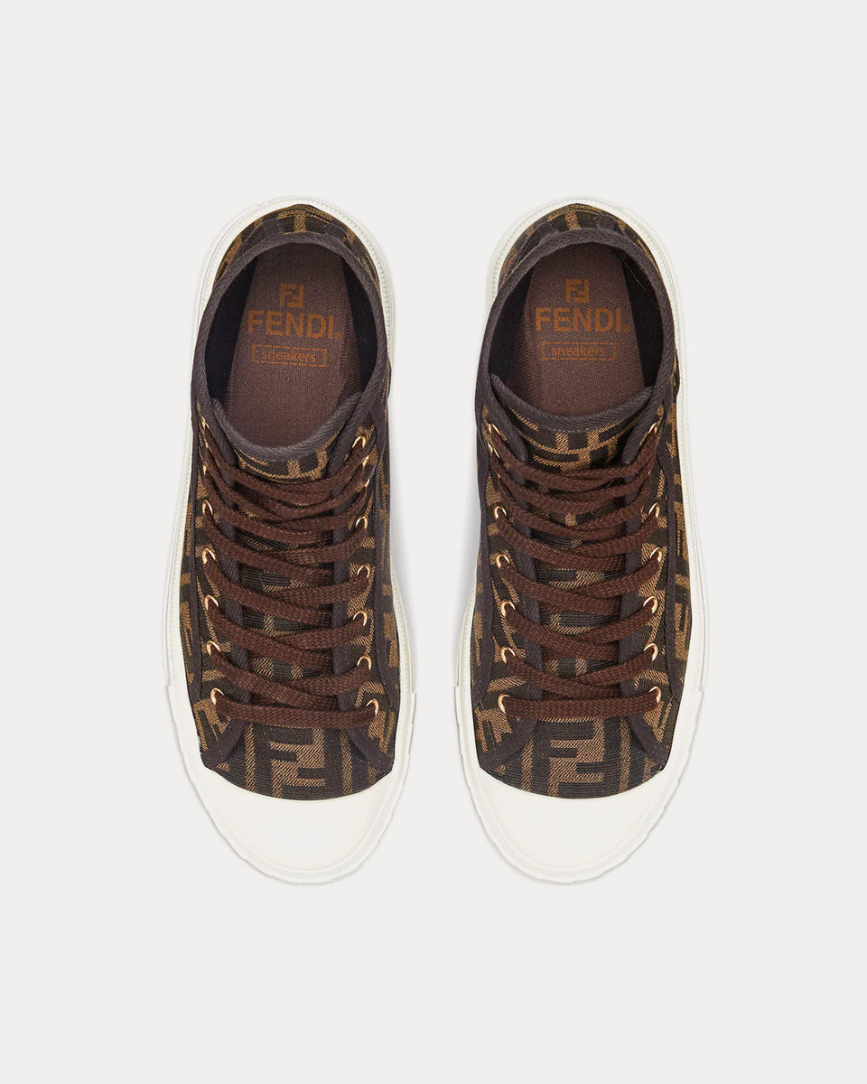 Fendi Domino Ff Jacquard High-Top Sneaker - ShopStyle