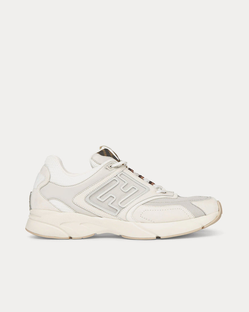 Faster Leather White Low Top Sneakers