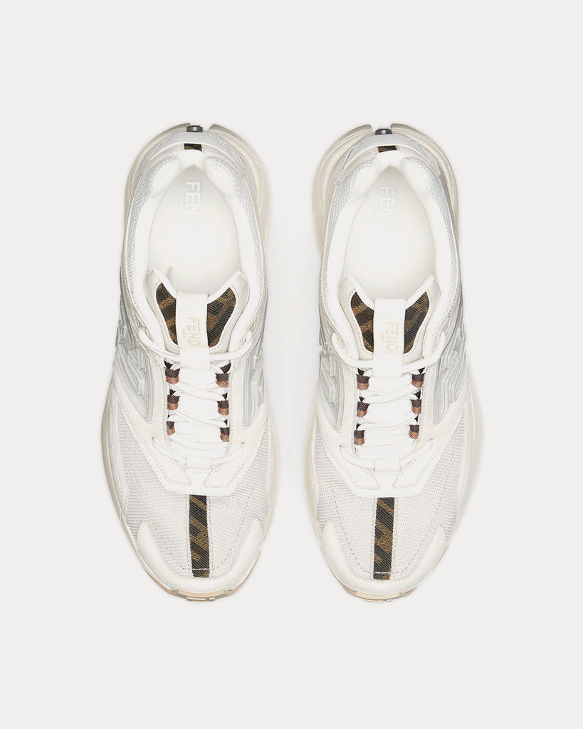 Faster Leather White Low Top Sneakers