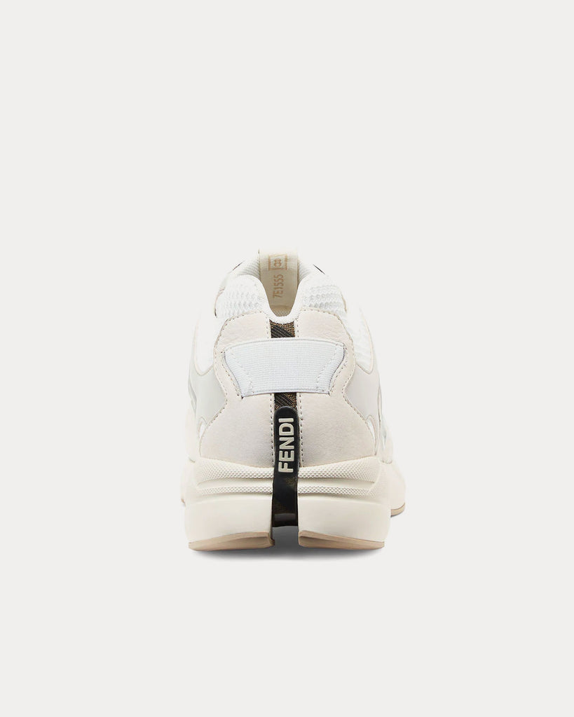 Faster Leather White Low Top Sneakers