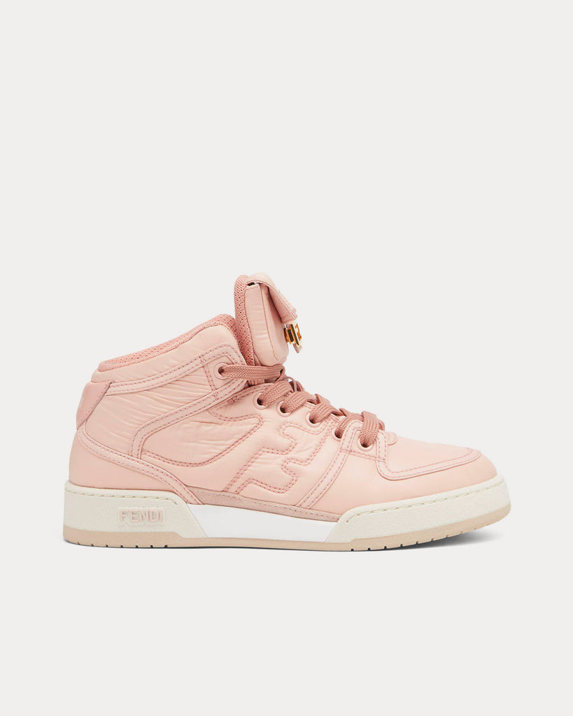 Match Nylon Pink High Top Sneakers