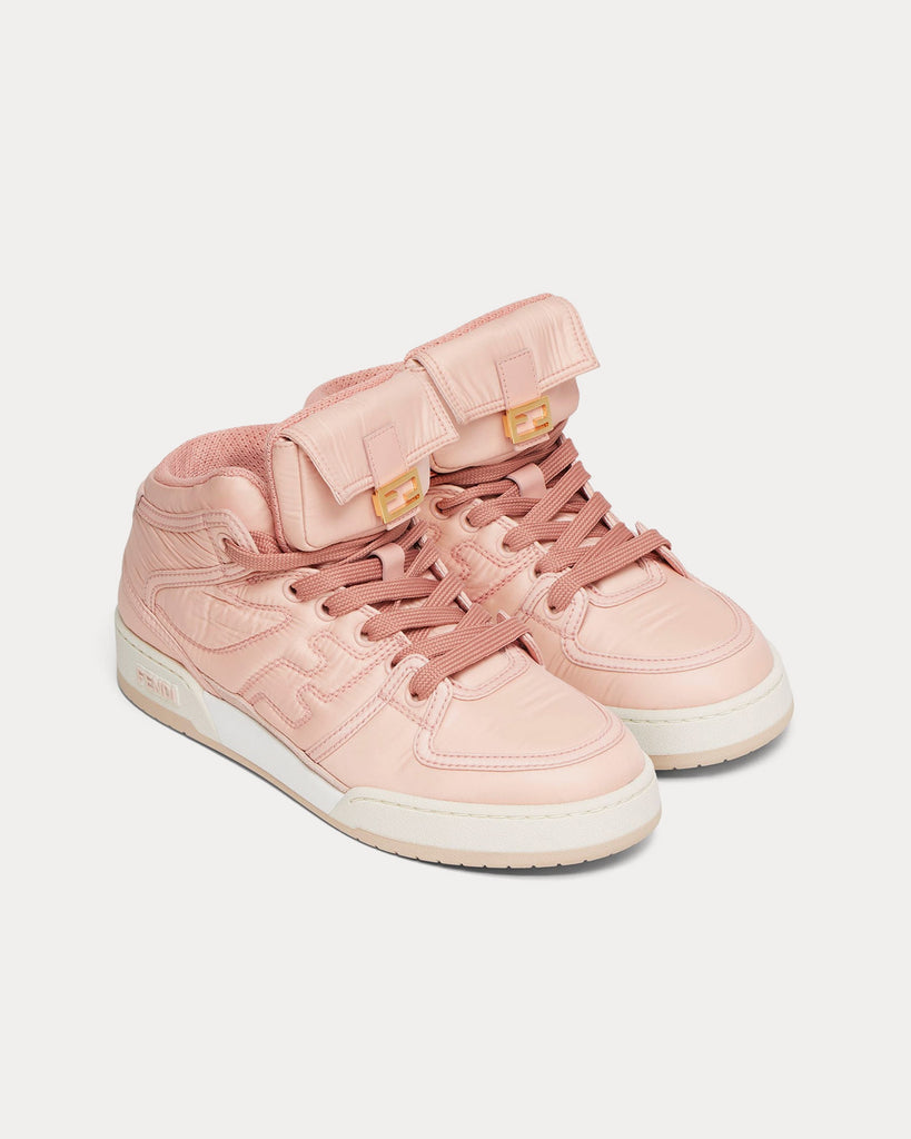 Match Nylon Pink High Top Sneakers