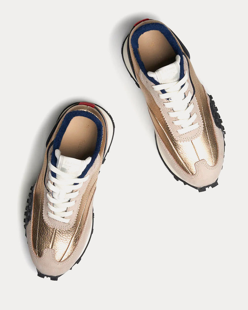 Crease Runner Gold Low Top Sneakers