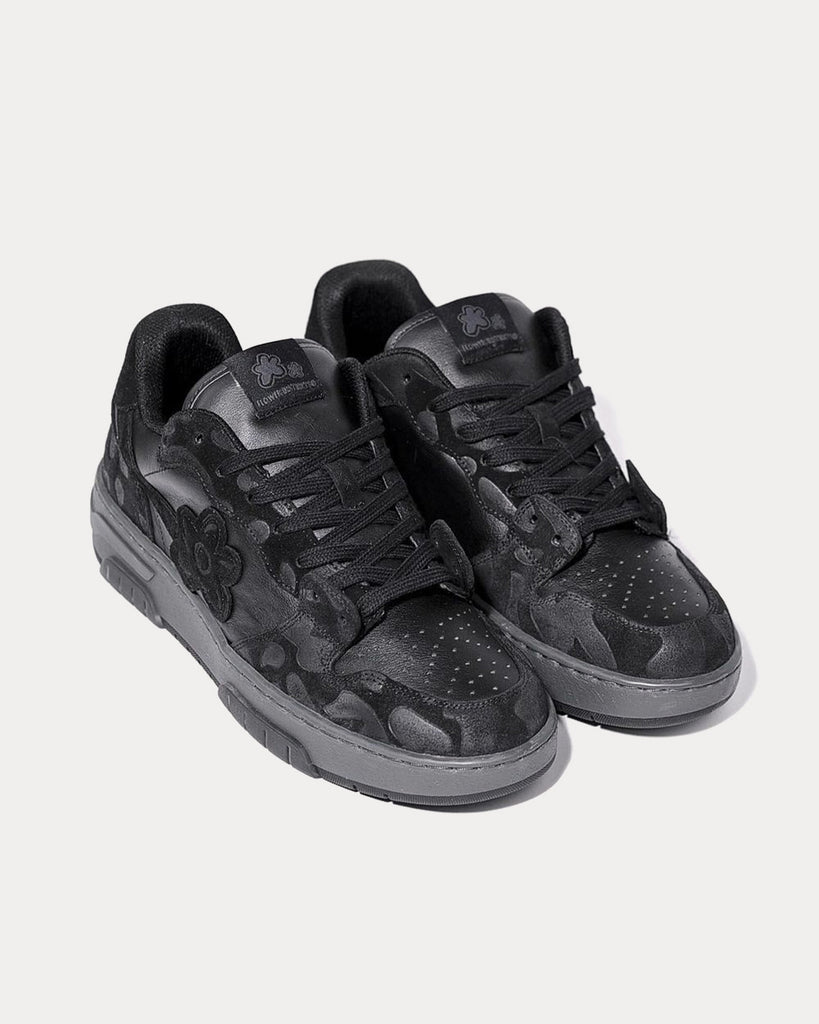 Black Ash Triple Black Low Top Sneakers