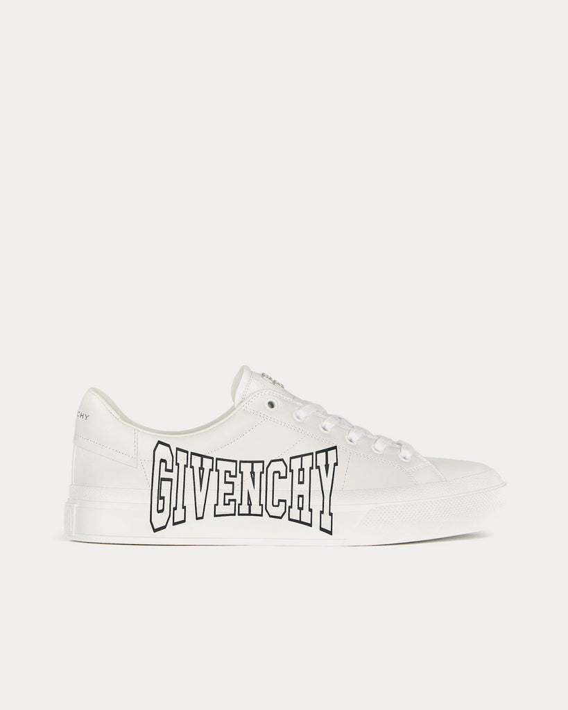 City Sport Leather White / Black Low Top Sneakers