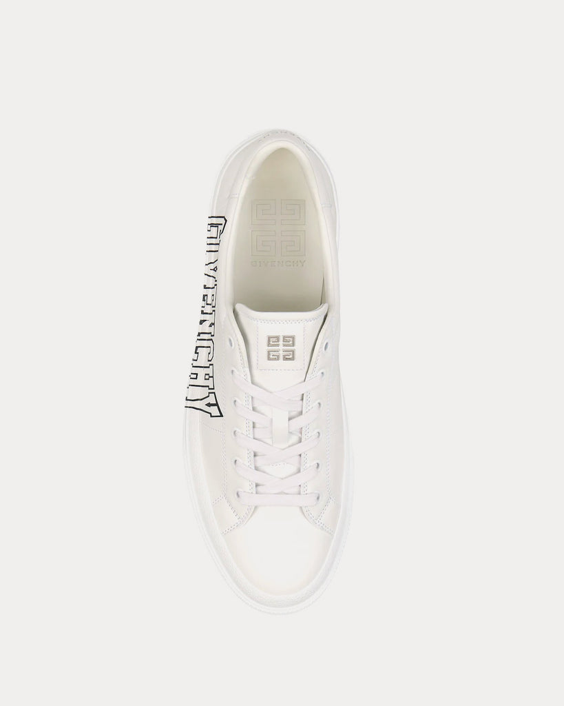 City Sport Leather White / Black Low Top Sneakers