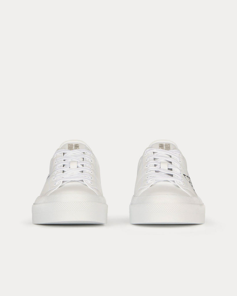 City Sport Leather White / Black Low Top Sneakers