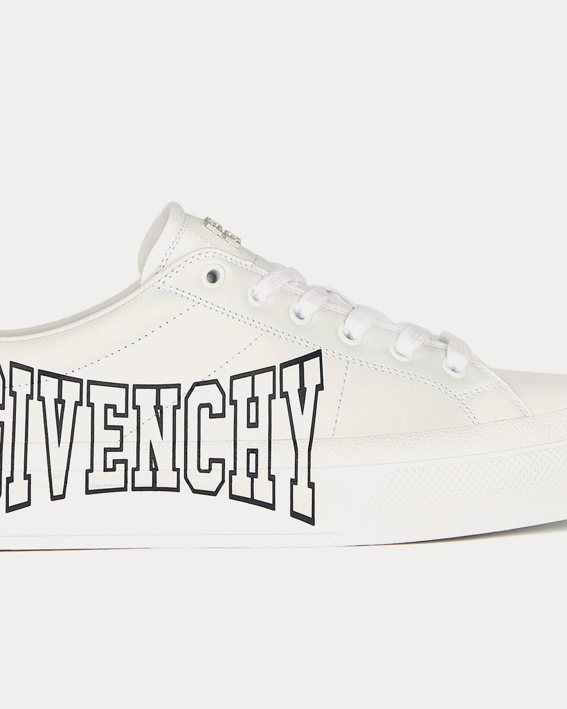 City Sport Leather White / Black Low Top Sneakers