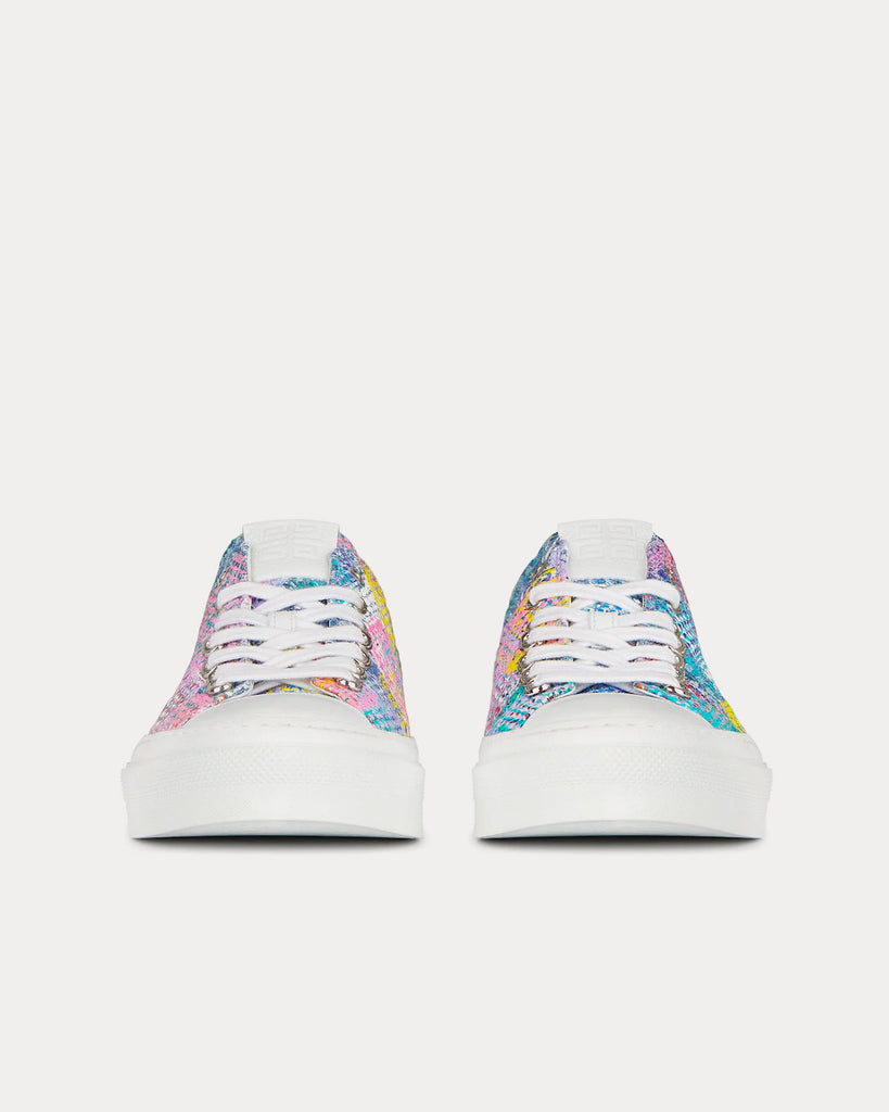 City Printed 4G Denim Multi Low Top Sneakers