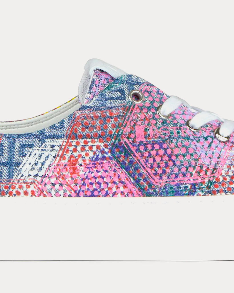 City Printed 4G Denim Multi Low Top Sneakers