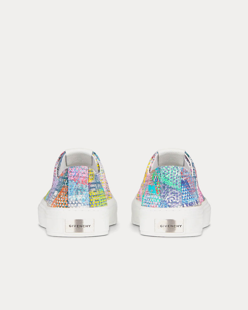 City Printed 4G Denim Multi Low Top Sneakers