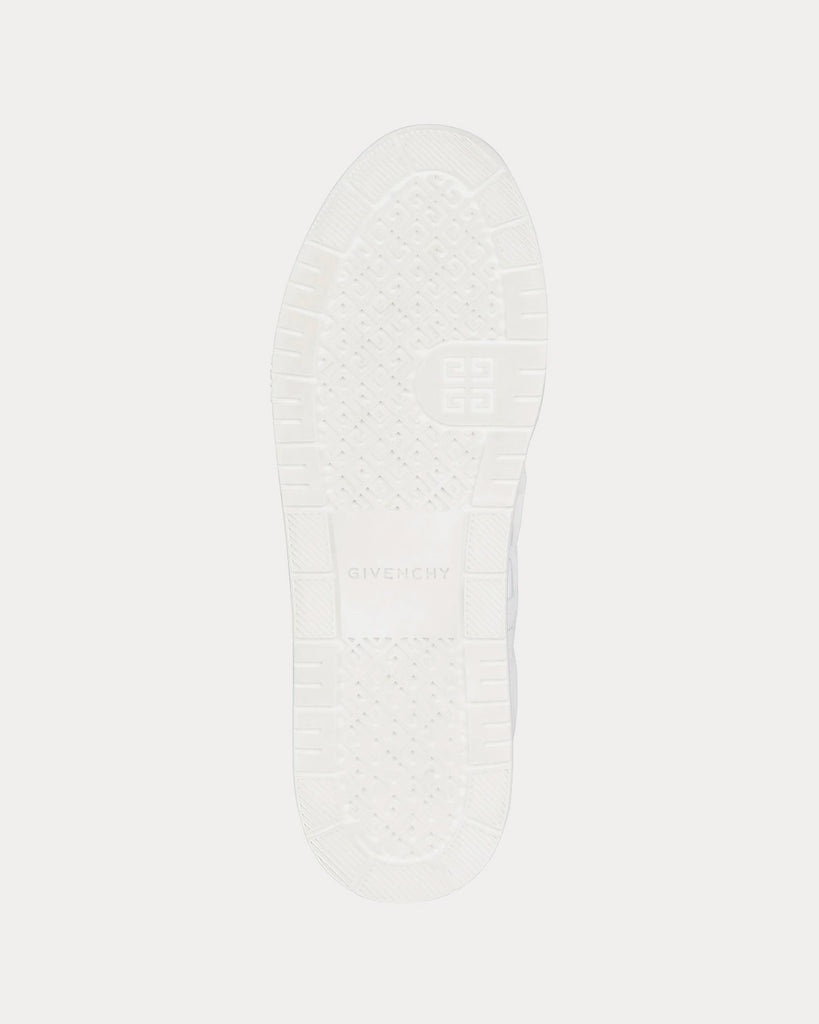 G4 Leather White Low Top Sneakers