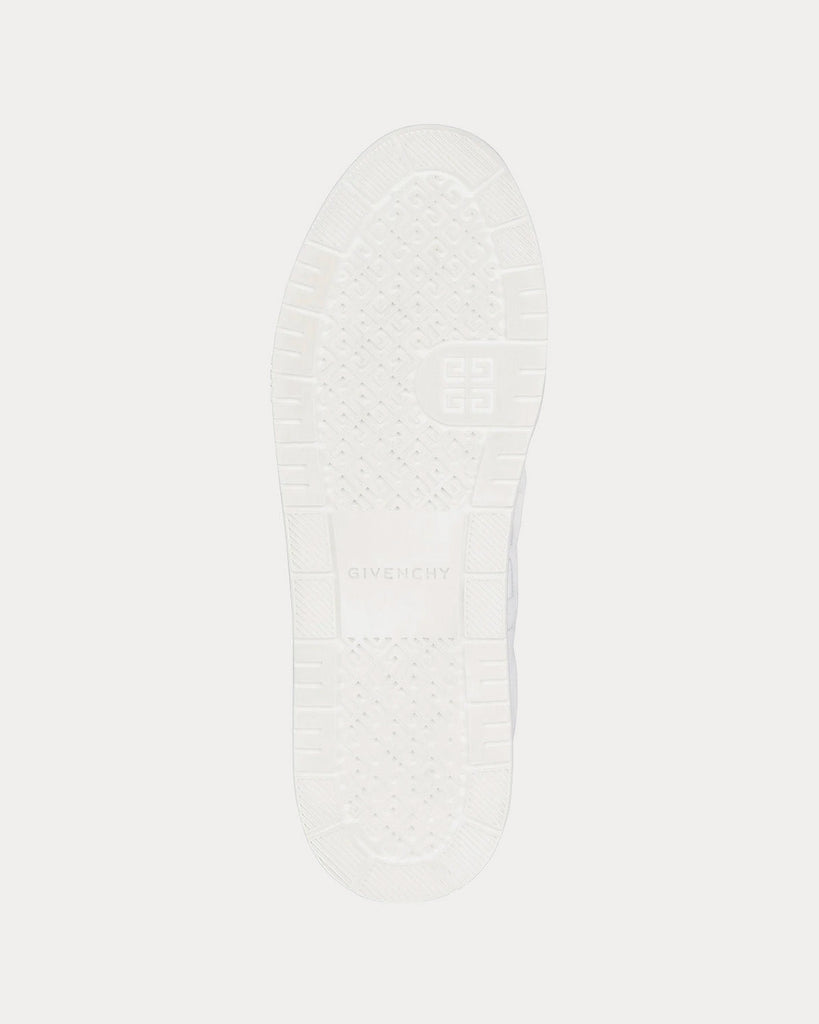 G4 Leather White Low Top Sneakers