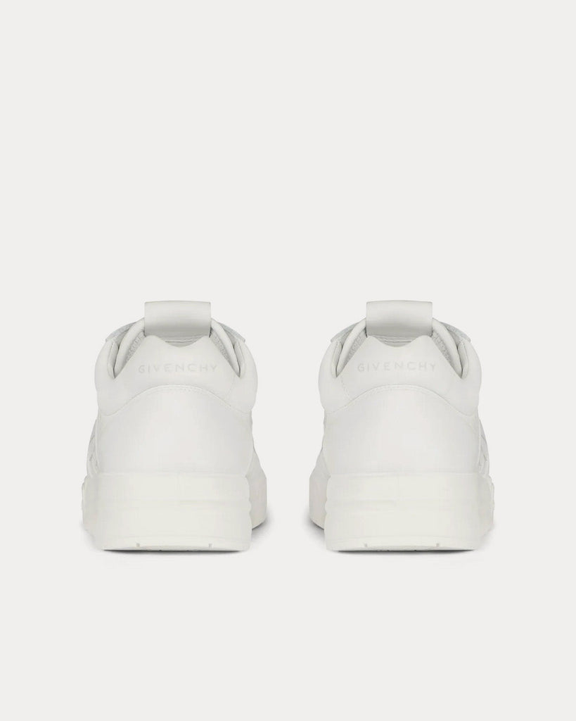 G4 Leather White Low Top Sneakers