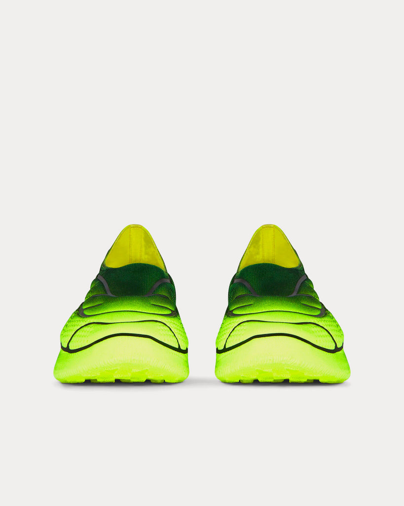 TK-360+ Knit Black Yellow Slip On Sneakers