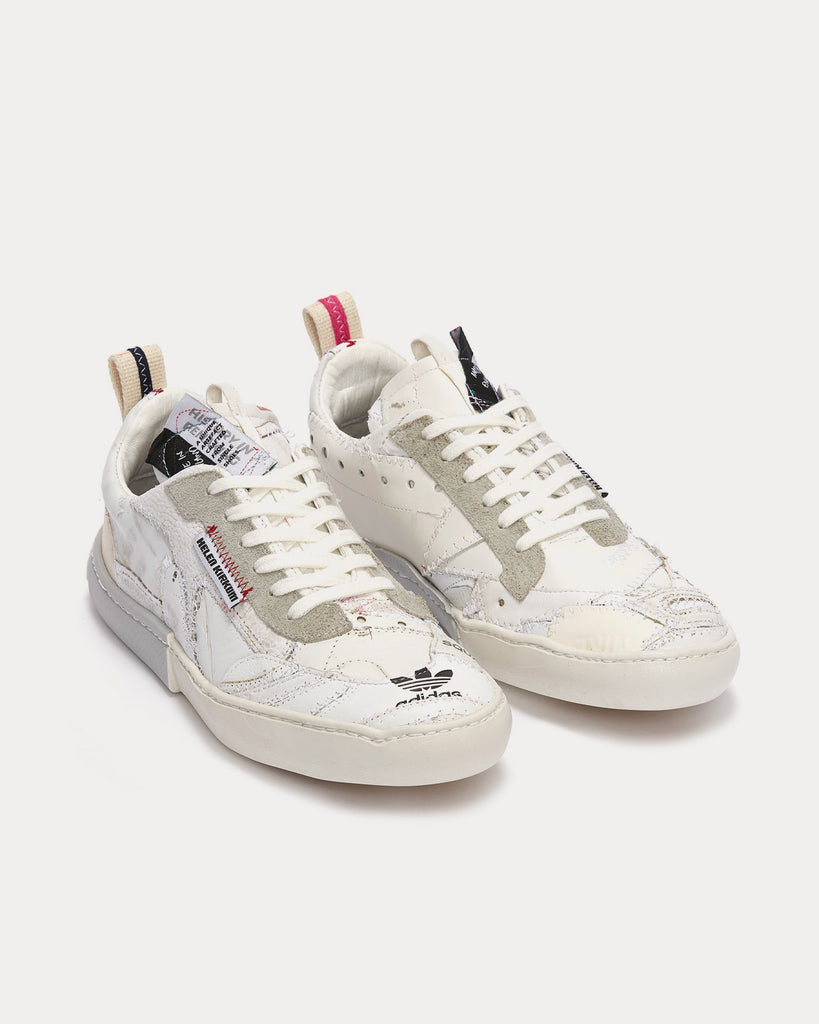 Palimpsest White Low Top Sneakers
