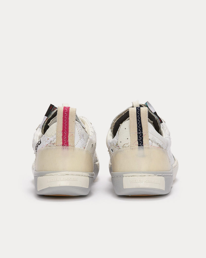 Palimpsest White Low Top Sneakers