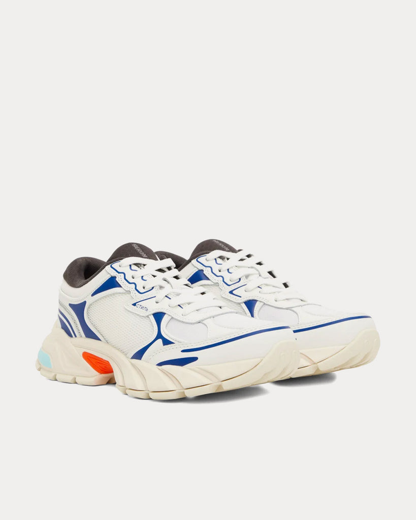 Block Stepper White / Blue Low Top Sneakers