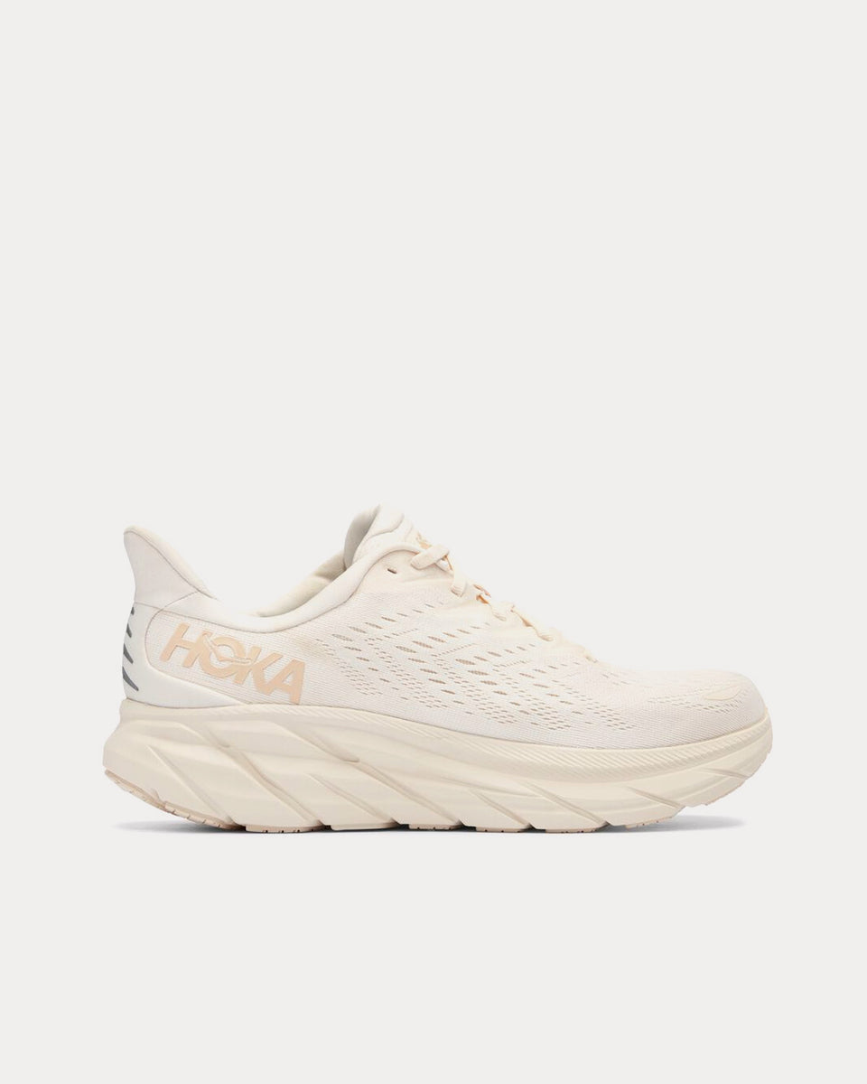 Hoka Clifton 8 Eggnog / Shifting Sand Running Shoes Sneak in Peace