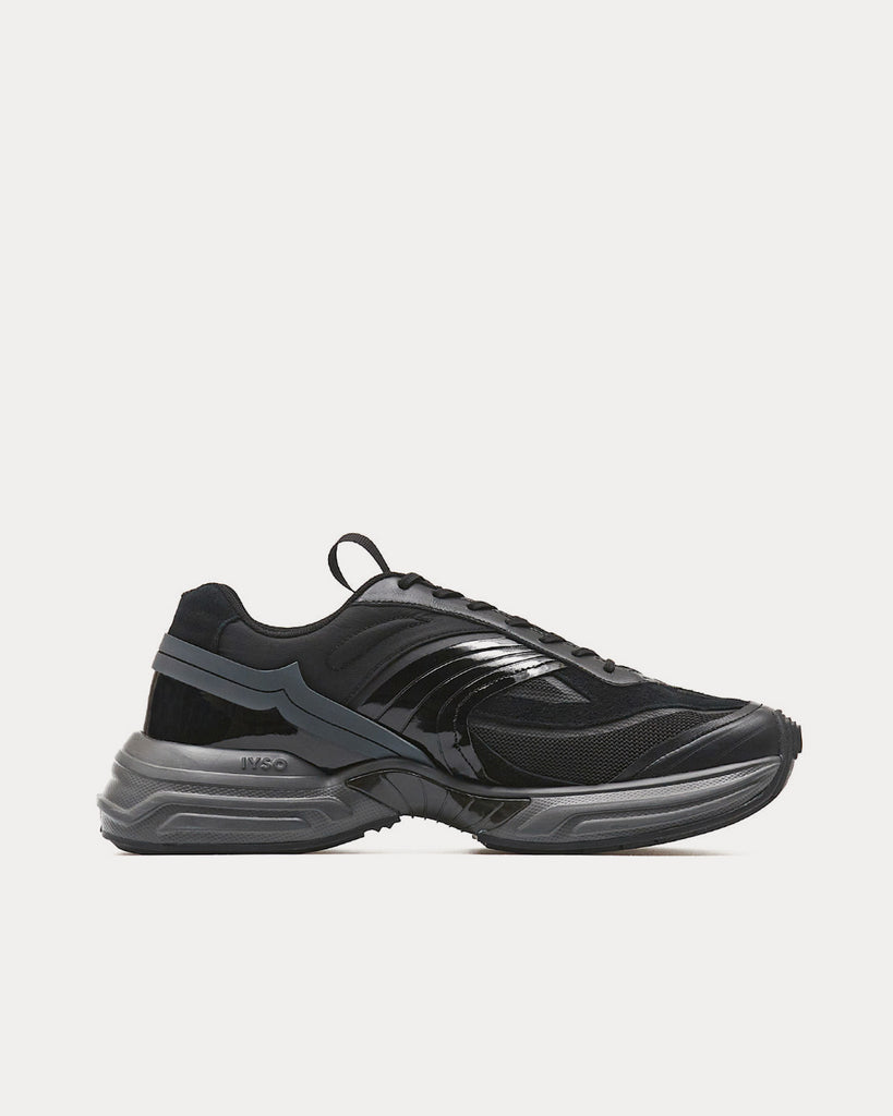 Acumik Jet Black Low Top Sneakers