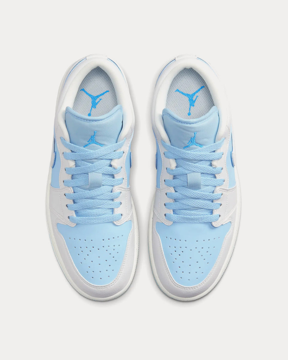 Low top baby blue jordans shop