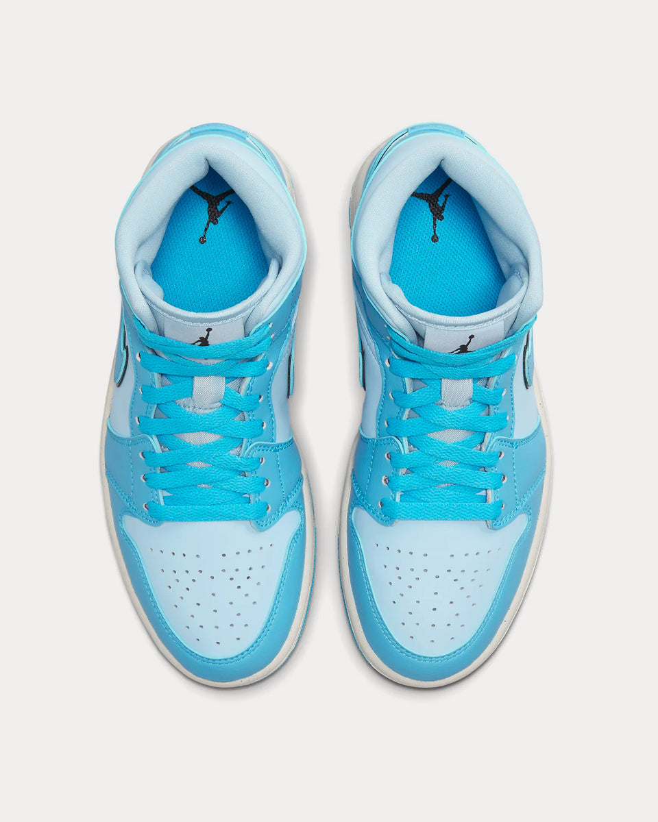 Jordan Air Jordan 1 Mid SE Ice Blue / Black / Sail / Dark Powder