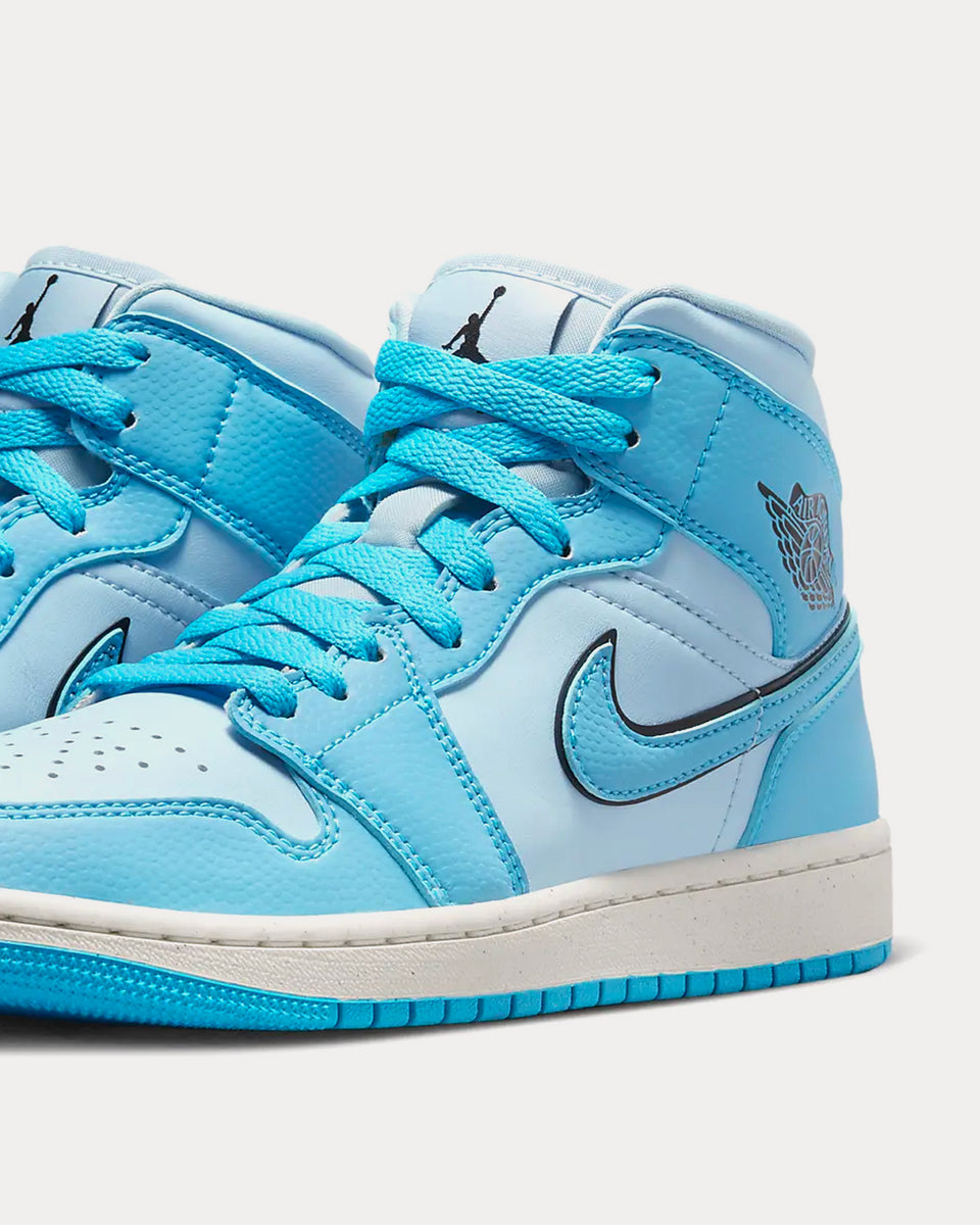 Jordan Air Jordan 1 Mid SE Ice Blue / Black / Sail / Dark Powder