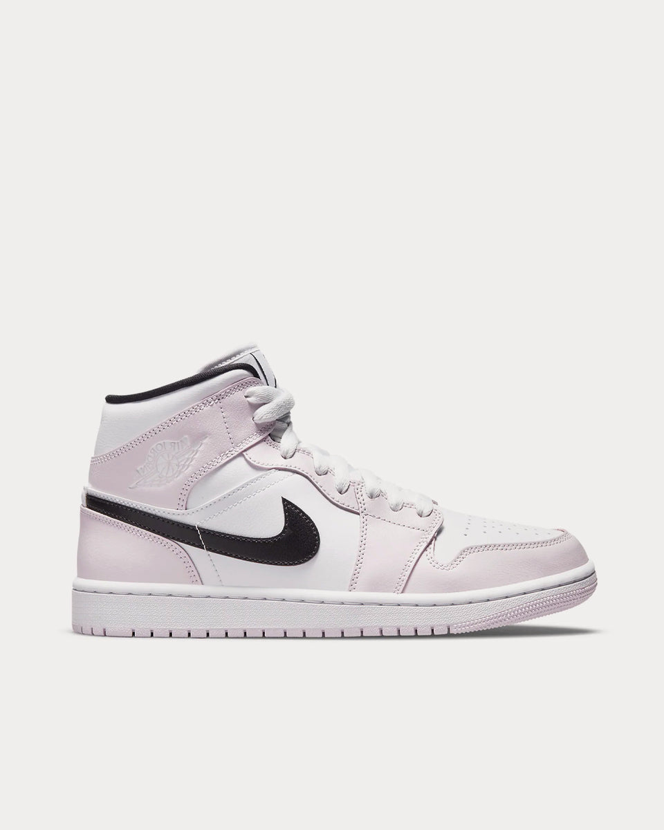 Jordan Air Jordan 1 Mid Light Violet White Black High Top