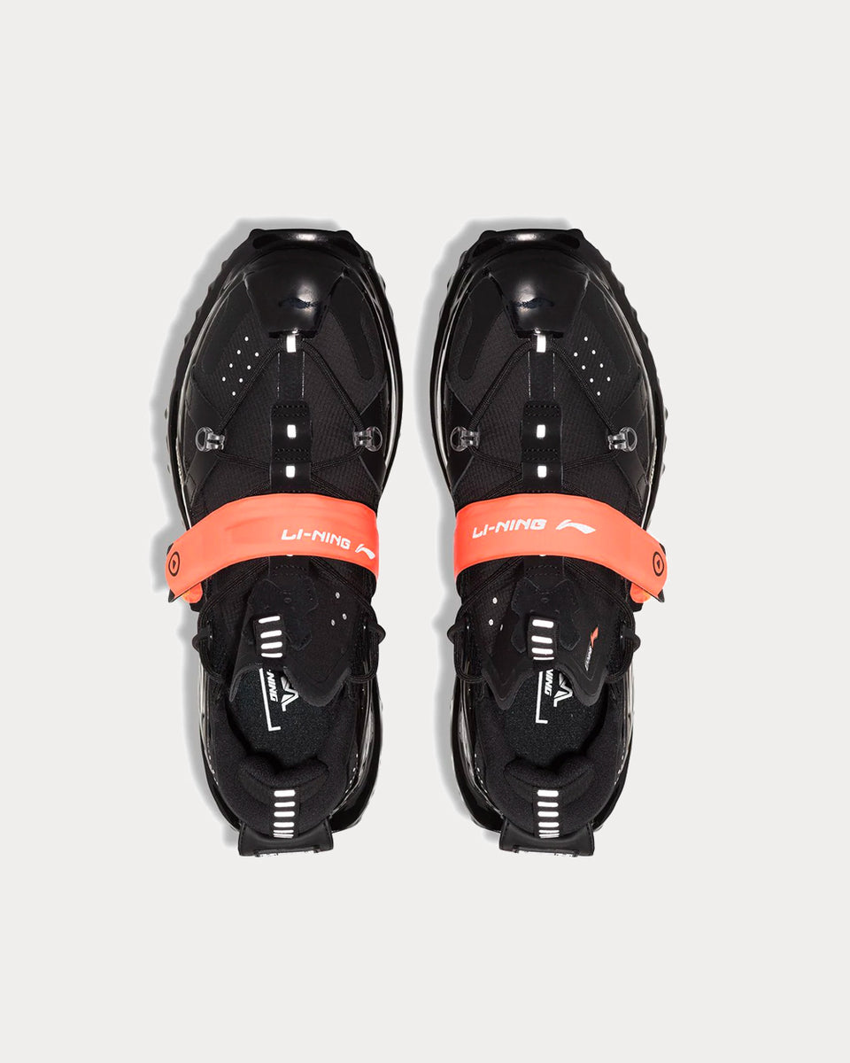 Li-Ning Titan Halo Chunky Black Low Top Sneakers - Sneak in Peace