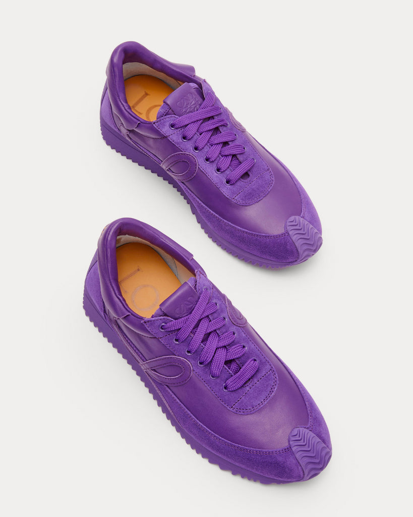 Flow Runner in Calfskin Bouganville Low Top Sneakers
