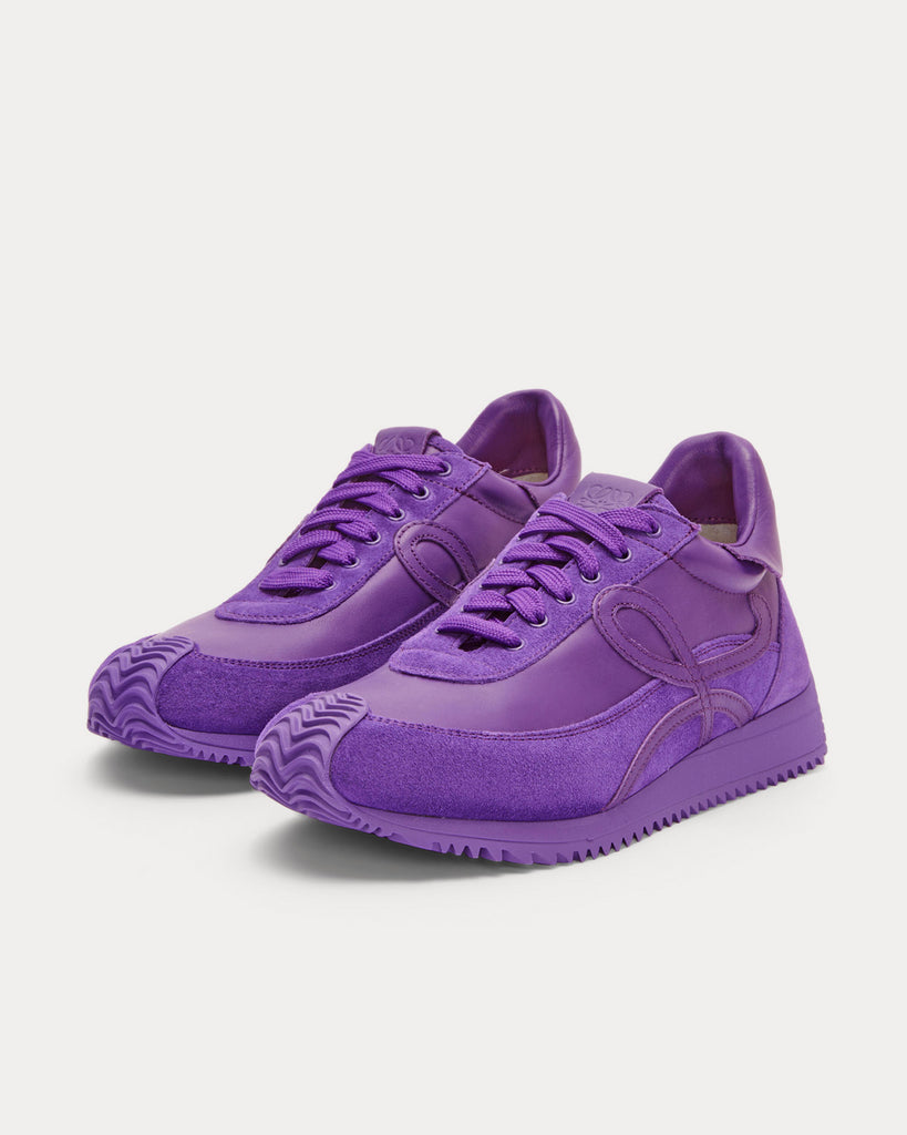 Flow Runner in Calfskin Bouganville Low Top Sneakers