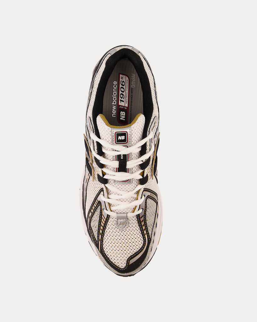 1906r Metallic Silver with Metallic Gold Low Top Sneakers