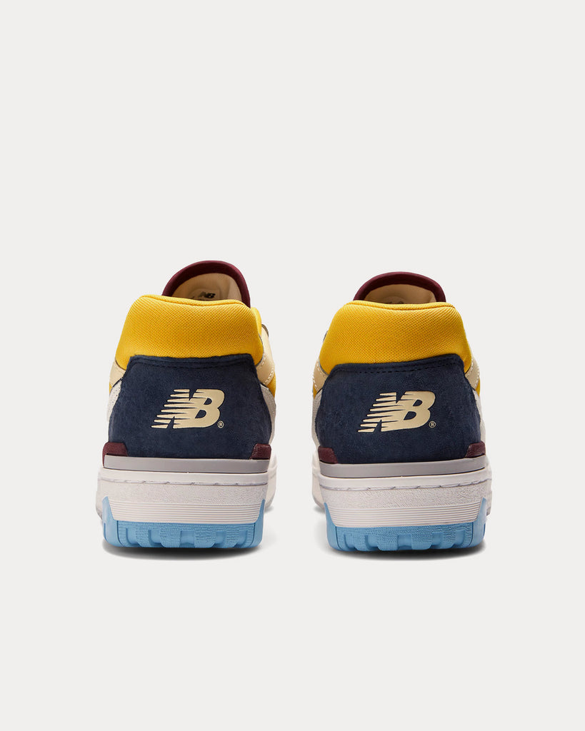 550 Sea Salt / Blue / Yellow / Burgundy Low Top Sneakers