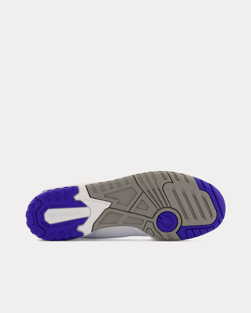 550 White / Infinity Blue Low Top Sneakers