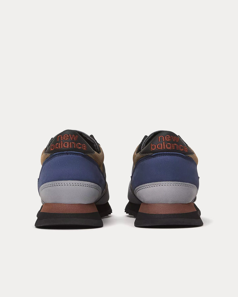 MADE in UK 730 Grey with Navy & Sepia Low Top Sneakers