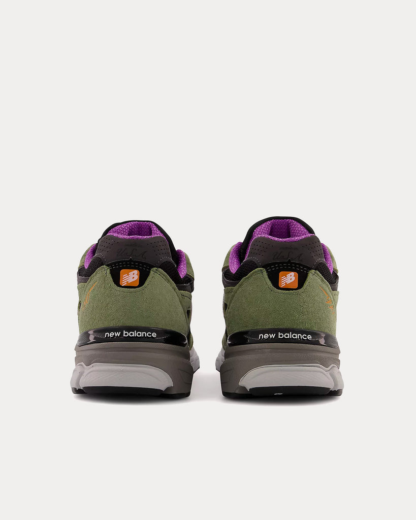 MADE in USA 990v3 Olive leaf with black Low Top Sneakers