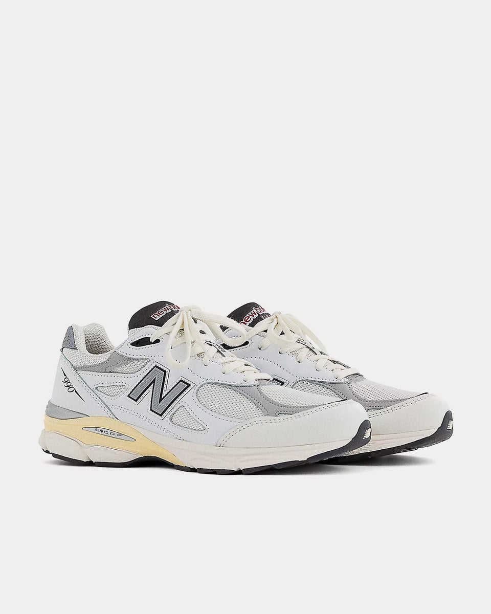 New Balance MADE in USA 990v3 Sea Salt with Rain Cloud Low Top Sneakers