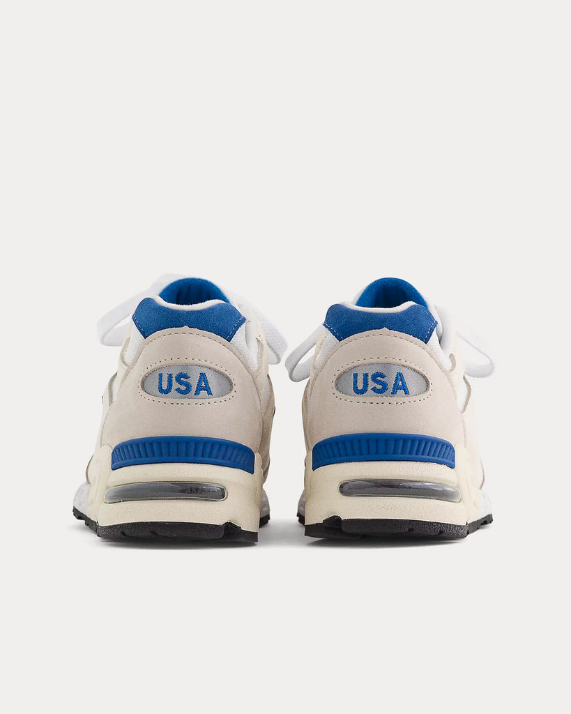 Made in USA 990v2 White / Blue Low Top Sneakers