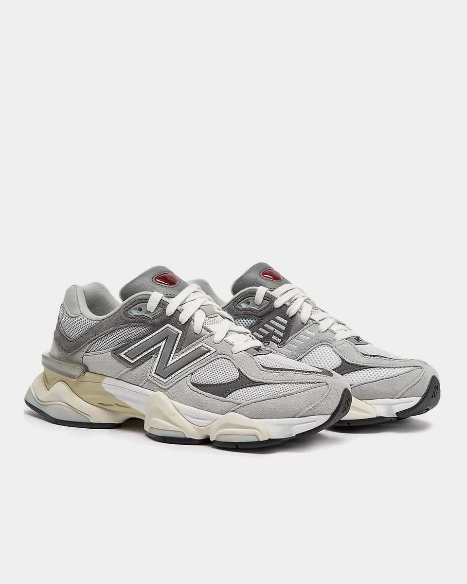 New Balance 9060 Rain Cloud with Castlerock & White Low Top Sneakers