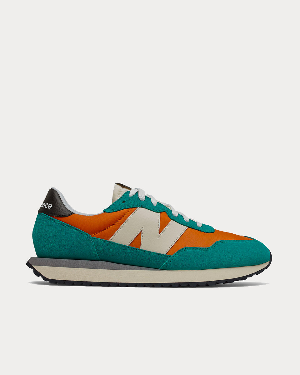 New Balance 237 Vintage Orange with Team Teal Low Top Sneakers