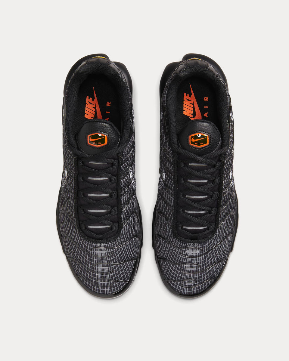 Nike Air Max Plus Black / Total Orange / Particle Grey / White Low Top Sneakers - Sneak in Peace