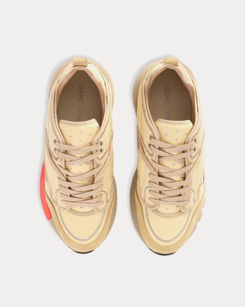 Aurora Runner Light Yellow Low Top Sneakers