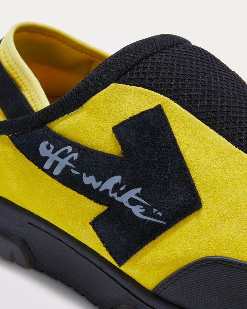 Mule Out Of Office Yellow / Black Slip Ons