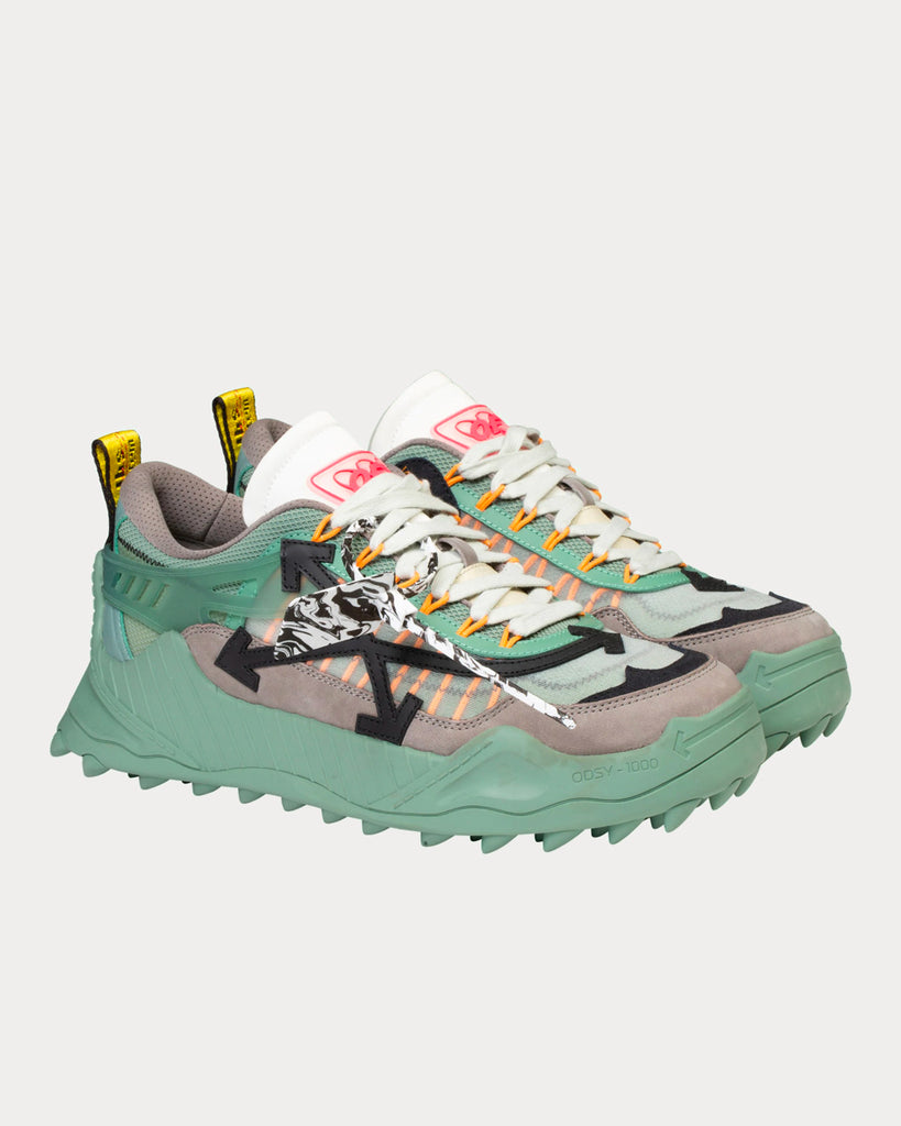 ODSY-1000 Green / Taupe Low Top Sneakers
