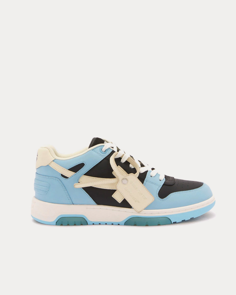 Off-White Out Of Office Calf Leather Light Blue / Pristine Low Top Sneakers  - Sneak in Peace