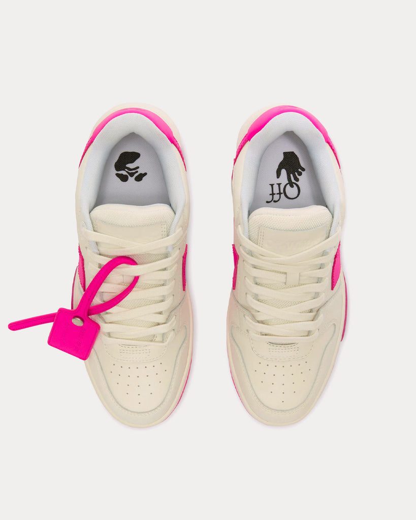 Out Of Office Panelled Lace-Up Fuchsia / White Low Top Sneakers