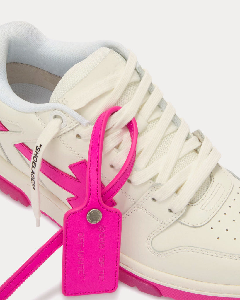Out Of Office Panelled Lace-Up Fuchsia / White Low Top Sneakers