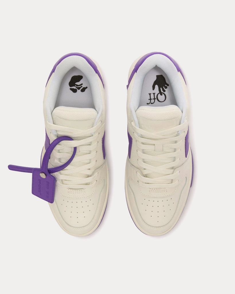 Out Of Office Calf Leather White / Violet Low Top Sneakers