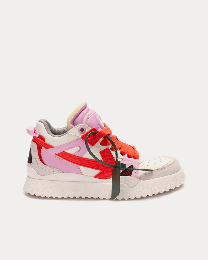Sponge Pink / Red Mid Top Sneakers