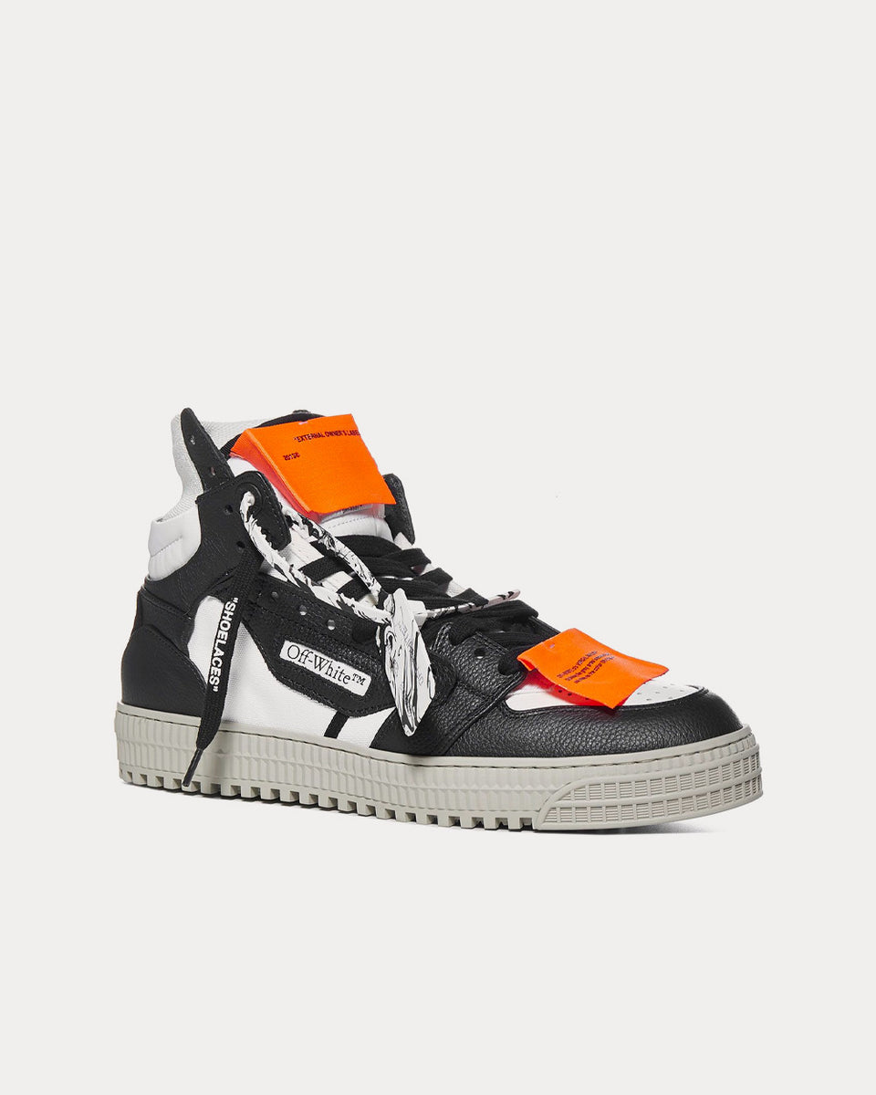 Black off cheap white high tops